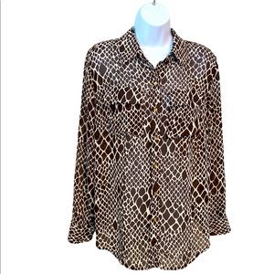 🦒Giraffe Print charter club Blouse